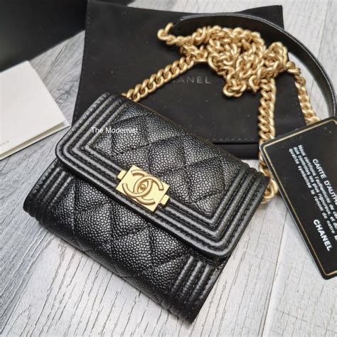 chanel boy o coin purse